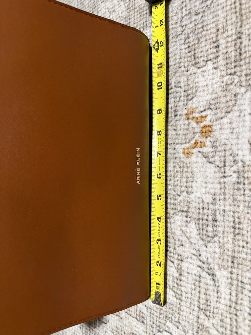 Anne Klein Brown Tote Bag with Gold Hardware - Picture 9 of 9